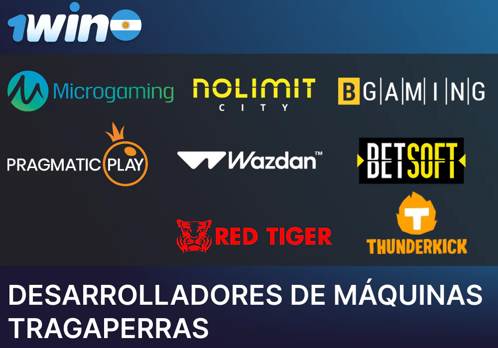 Proveedores de juegos de tragamonedas que aparecen en 1win Argentina