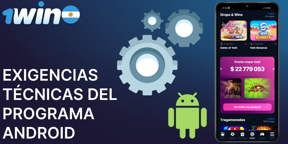 Requisitos técnicos de la aplicación 1win para Android en Argentina