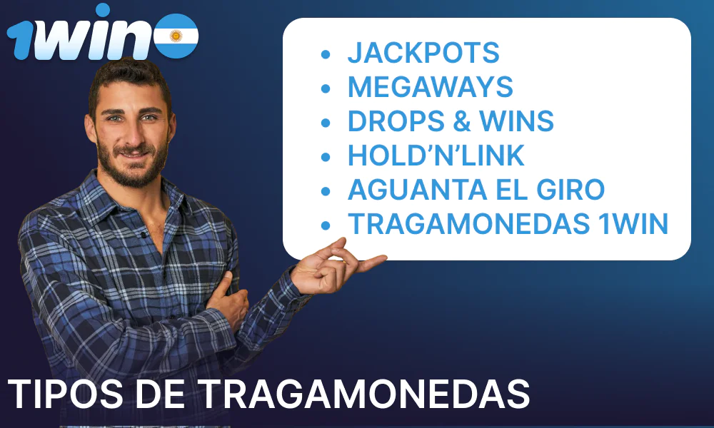 Tipos de juegos de tragamonedas presentados en 1win Argentina